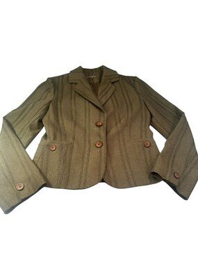 Comma Blazer Womens Striped Business Workwear Lined  Jacket Career Coats